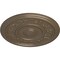 Ekena Millwork Tyrone Ceiling Medallion (Fits Canopies up to 6 3/4"), Hand-Painted Warm Silver, 16 1/8"OD x 3/4"P CM16TYWSS - alternate 3